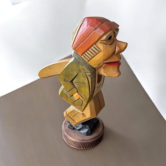 Vintage Hand Carved Black Forest Nutcracker Ock Forest Nutcracker Old Man Design - Picture 1 of 5